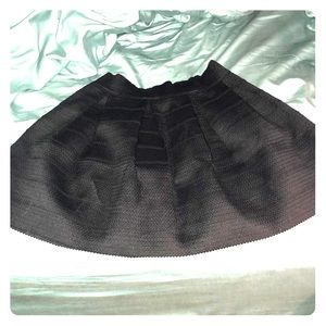 Black Textured Skirt NWT